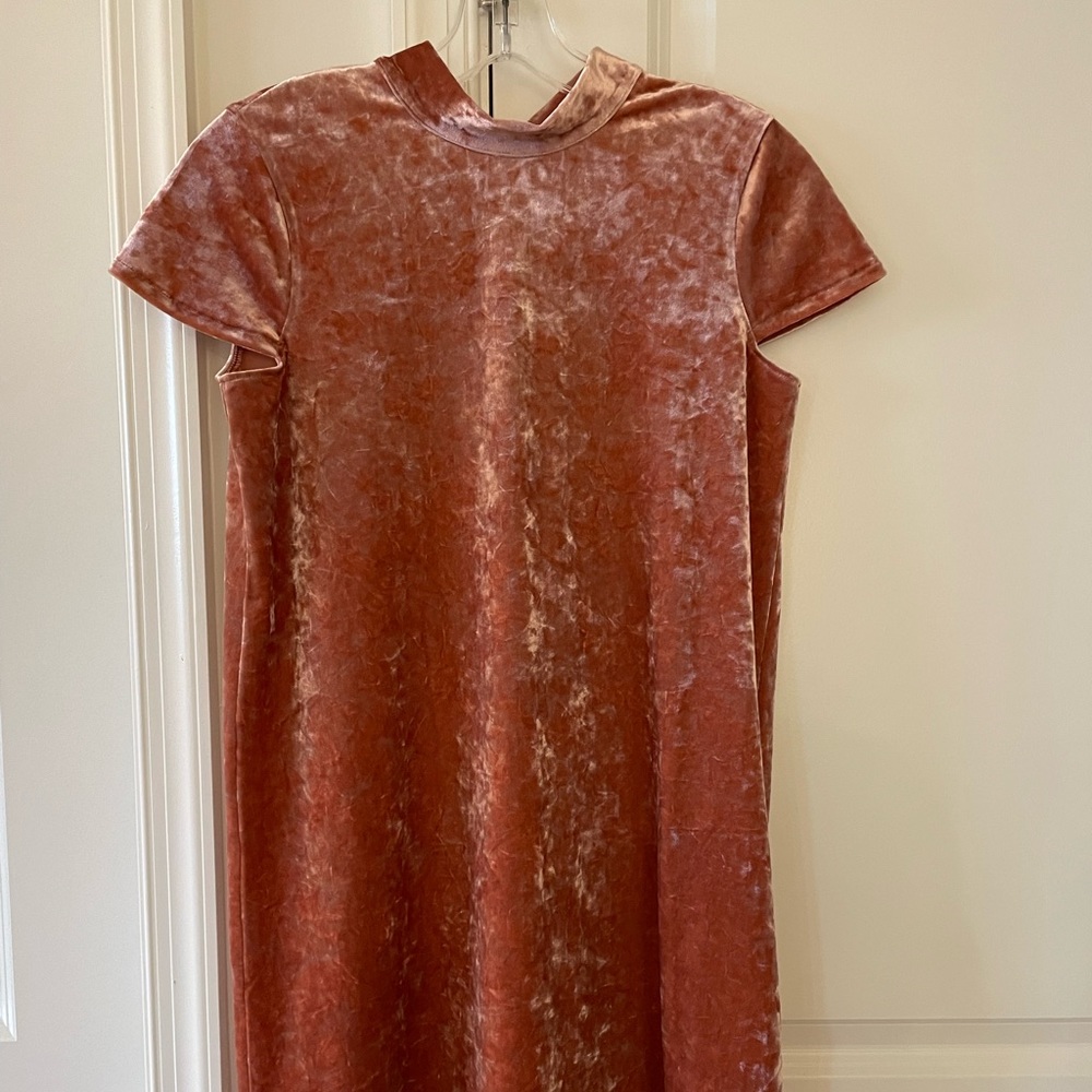 Rose gold Madewell suede dress - size XS